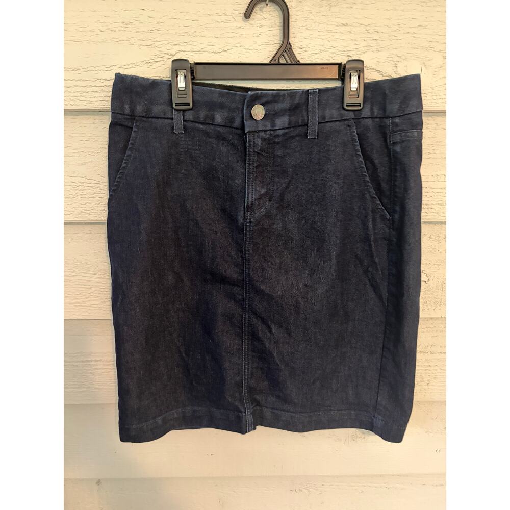 Banana Republic Dark Wash Denim Pencil Skirt – Size 6 - Picture 2 of 7
